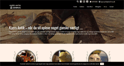 Desktop Screenshot of antik-kjaer.dk